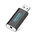 Vention External USB Sound Card,USB Audio Adapter with 3.5mm Aux Microphone Jack for Headset,PC,Laptops,PS4,Windows,Mac(Black)