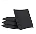 SC Cornhole Games Weather Resistant Cornhole Bags (Set of 4) - Premium All Weather Material - Professional Quality - Regulation Size/Weight (Black)