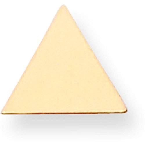 14K Gold Triangle Stamping Disc 0.032