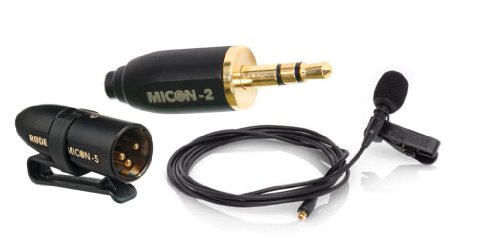 Rode LAVALIER with Rode MiCon-2 3.5mm Mini Jack, Rode MiCon-5 XLR Connector