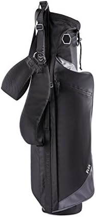 WELLZHER Unisex Quantum Lite WSB401 Quantum Lite Collapsible Sunday Golf Bag, Black