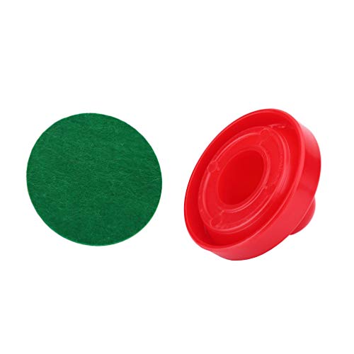 Yeelan Air Hockey Pushers & Pucks Set, Large Size (2 Navy Pushers + 2 Red Pushers+ 4 Red Pushers+ 4 lints + 8 Red Pucks)