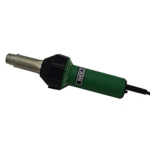 Professional 120V 1600W Intelligent Automatic Cooling Plastic Welder Hot Air Gun For TPO/PVC Single Ply Roofing, Tarpaulin and Banners Welding Heat Gun with 40mm Weld Tip and Silicone Seam Roller
