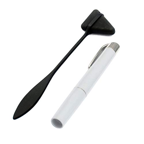 G.S Taylor Percussion Reflex Hammer - Tactical Black with LED Pen Light for Nurses, EMS, Medic Students, Emergency Room Best Quality