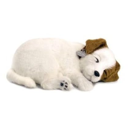 Perfect Petzzz 65409 – Plüsch Interactive – Hunde – Jack Russel – Tier, die atmet für wahr – 25 cm