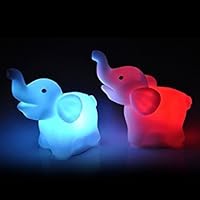 Baifeng Elephant Color Changing LED Night Light Lamp Wedding Party Home Decor, One Size