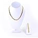 Hugs and Kisses Stainless Steel Stampato Necklace and Bracelet Set Gold Tone