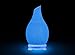 Essential Oil Diffuser 120ml Rock Pattern Handmade Glass Art Intermittent Setting Ultrasonic Aroma Cool Mist Humidifier for Improving Air Quality yoga Office Home Waterless Auto Shut-off (Rock White)