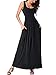 MSBASIC Black Maxi Dress Summer Dresses for Women Black S