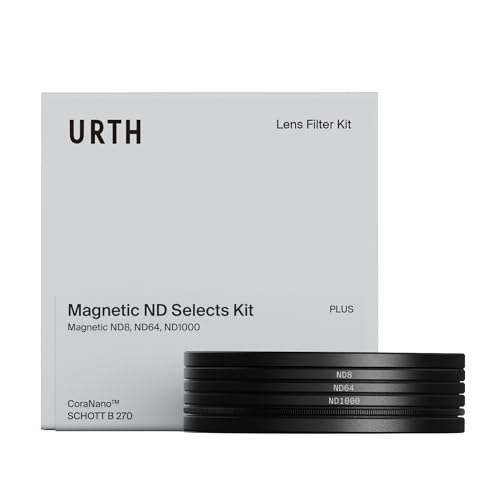 Urth 40.5mm Magnetic Filter Kit ND8, ND64, ND1000 (Plus) for 3 in 1 Lens — Neutral Density, 20 Layer Nano-Coating, HD Optical Glass Camera Filter with 2 Caps