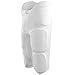 Augusta Sportswear Boys' Standard Gridiron Integrated Durable Youth Football Pants with Built-in Protection, White, Small
