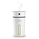 USB Car Humidifier - Kricson Aromatherapy Portable Essential Oil Diffuser Waterless Auto Shut-off 300ml Cool Mist Ultrasonic Cup Humidifier with LED Night Light for Baby Room Living Room Office Yoga