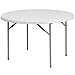 Flash Furniture 48'' Round Granite White Plastic Folding Table [RB-48R-GG] primary