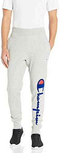 men's champion reverse weave script jogger pants