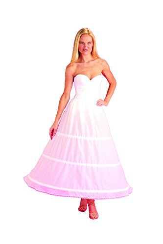 3 BONE HOOP SKIRT BRIDAL WEDDING GOWN SLIP (CH130DS)