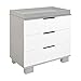 Babyletto Modo 3-Drawer Changer Dresser with Removable Changing Tray in Grey and White, Greenguard Gold Certified