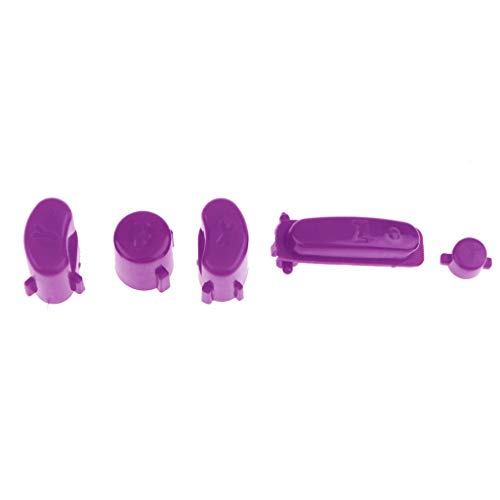 ABXYZ Buttons +Thumbstick D-pad Triggers Full Buttons Mod Set for NGC Gamecube Controller Purple Color - Thumbnail 3
