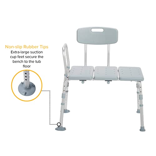 Drive Medical 12011KD1 Tub Transfer Bench For Bathtub with Adjustable Backrest Pricepulse