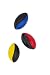 LMC Products Foam Football - Kids Outdoor Toys - Sports Balls for Kids - 3 Foam Balls Included, Yellow, Red, Blue - Ball is 5" Kids Toys Foam Balls, Best Mini Football