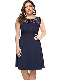 Vestido de encaje para dama, fiesta, boda, elegante, vestido de cóctel, hasta la rodilla, floral, vintage, vestido de dama de honor