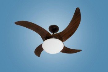 VENTILADOR DE TETO MAREIRO 4 PÁS 127V MARROM CAFÉ