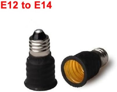 E12 to E14 US Base Socket LED Bulbs Adapter Converter