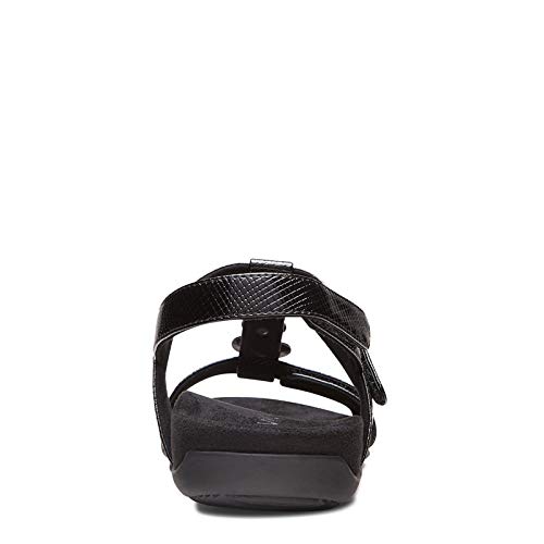 Vionic Women's Rest Farra Backstrap Sandal - Ladies Adjustable Sandals with Concealed Orthotic Support Black Lizard 7.5… - Image 4