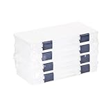 Plano Tackle Boxes,4 pack of  3500 Prolatch Stowaway Tackle Utility Boxes,  Fishing Tackle Storage
