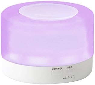Socmas Essential Oil Diffuser Ultrasonic,Mist Humidifier with 7 Color LED Lights Changing and Auto Shut-off Function for Home, Office, Yoga Room, Studio (white)