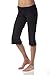 Soybu Women's Lotus Yoga Capri, Black, X-Small