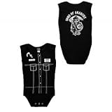 SOA Sons of Anarchy Reaper Costume Vest Infant Baby Romper Snapsuit (6-12 Months)