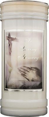 In Loving Memory Graveside / Outdoor Candle Prayer On Reverse. by Memorial