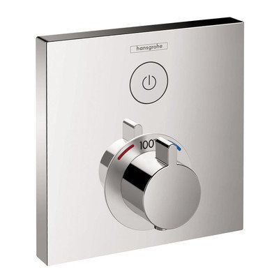 Hansgrohe ShowerSelect E Thermostatic Trim 1 Function Square Chrome