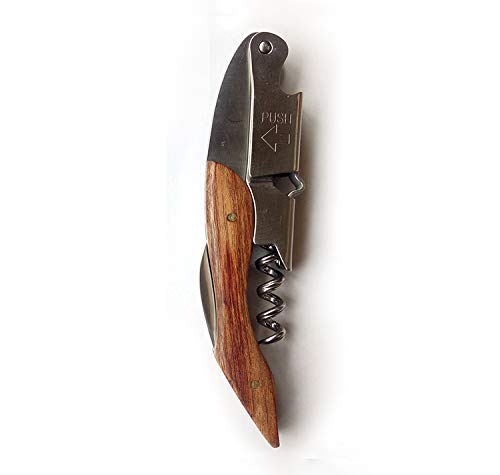 OWO Waiters Corkscrew Rosewood 3-in-1 Wine Opener, Beer Bottle Opener and Foil Cutter, The Best Choice of Professional Waiters and Bartenders Around the Globe