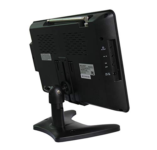 Milanix MX10 10" Portable Battery Powered Widescreen LCD Handheld TV with AC/DC, Detachable Antennas, USB/SD Card Slot, Built in Digital Tuner, and AV Inputs