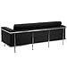 Flash Furniture HERCULES Lesley Series Contemporary Black LeatherSoft Sofa with Encasing Frame