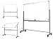OfficeGenius Large Mobile 68x38 Magnetic White Board on Wheels with Stand, Double Sided Portable Dry Erase Whiteboard w/ Quick Flip Reversible Easel - Stronger Core