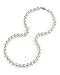 THE PEARL SOURCE 14K Gold Round Genuine White Japanese Akoya Saltwater Cultured Pearl Necklace in 18