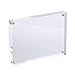 AMEITECH 5x7 Acrylic Photo Frame, Magnetic Picture Frames, 10 + 10MM Thickness Stand in Desk Table, Clear (5 Pack)