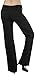 ToBeInStyle Women's High Waist Boot-Cut Dress Pants - Black - Large
