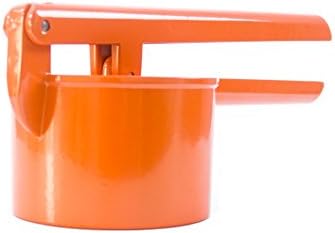 Win Dynasty Stainless Steel Potato Ricer &amp; Masher, Soild &amp; Anti-rust with Ergonomic Comfort Grip (4 Colors) (orange)