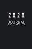 2020 Journal 365 days: Elegant Pretty background in black inspirational Planner Weekly And Monthly: by SUUE YO