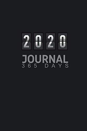 2020 Journal 365 days: Elegant Pretty background in black inspirational Planner Weekly And Monthly: by SUUE YO