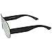 Futuristic Rimless Frame Mono Lens Aviator Shield Sunglasses 71mm (Black/Magenta Mirror)