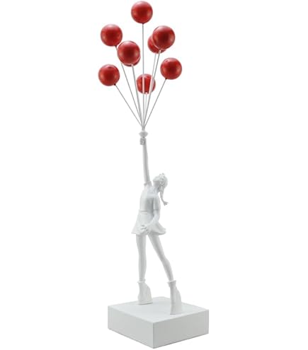 Amazon.com: Colorfull Worlds Flying Balloon Girl Metal Wall Art