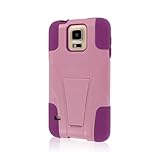 Samsung Galaxy S5 / GS5 Case, MPERO IMPACT X Series Dual Layered Tough Durable Shock Absorbing Silicone Polycarbonate Hybrid Kickstand Case for Galaxy S5 [Perfect Fit & Precise Port Cut Outs] - Pink