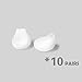 Cosmos  10 pares Auriculares eargels Buds Repuesto para Samsung Galaxy S6, S6 Edge (eo-eg920bw), color blanco
