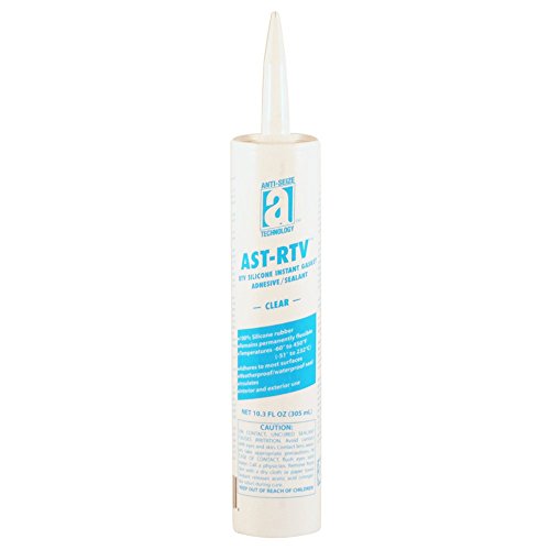 ast-rtv 27106 adhesivo / sellador / junta instantánea de silicona transparente 100%, 10.3 oz. cartucho