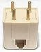 Telephone 4 Prong Plug to Modular Adapter RJ-11 for Standard Vintage or Rotary Phone