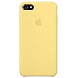 Dawsofl Soft Silicone Case Cover for Apple iPhone 8 (4.7inch) Boxed- Retail Packaging (Yellow)